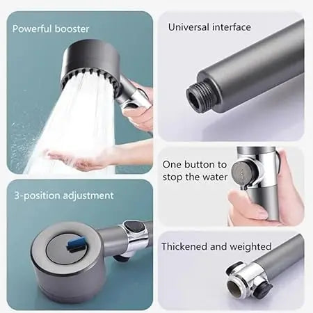 3 Modes Shower Head